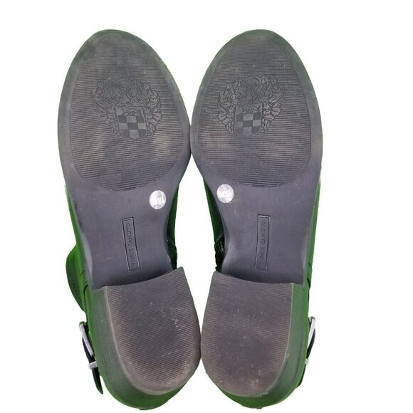 ✅Vince Camuto PEAMER Black Leather Ankle Booties W/Strap Womens 8M Western Style - Picture 3 of 11